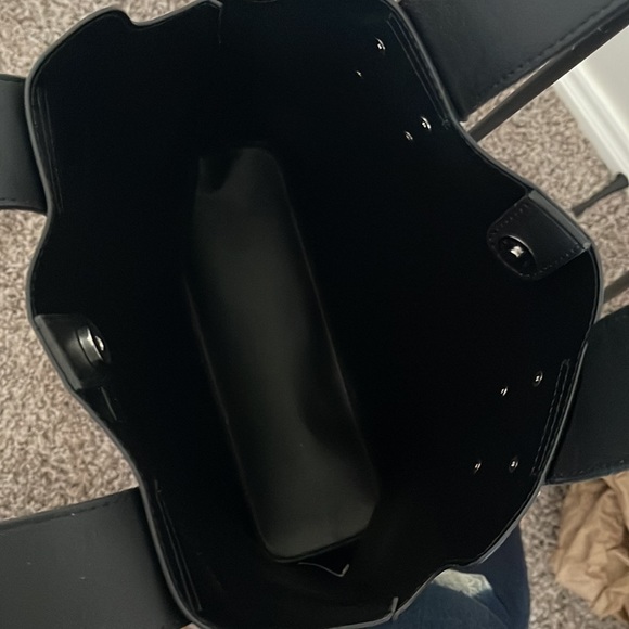 Beautiful vegan leather bag, black, large capacity! - Picture 3 of 5